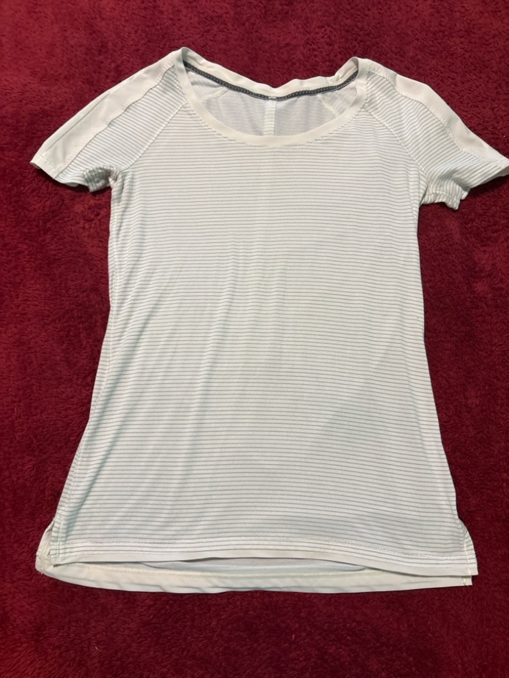 Lululemon Swiftly Tech Short Sleeve Top Size 4 🤍✨ Striped Athletic Tee